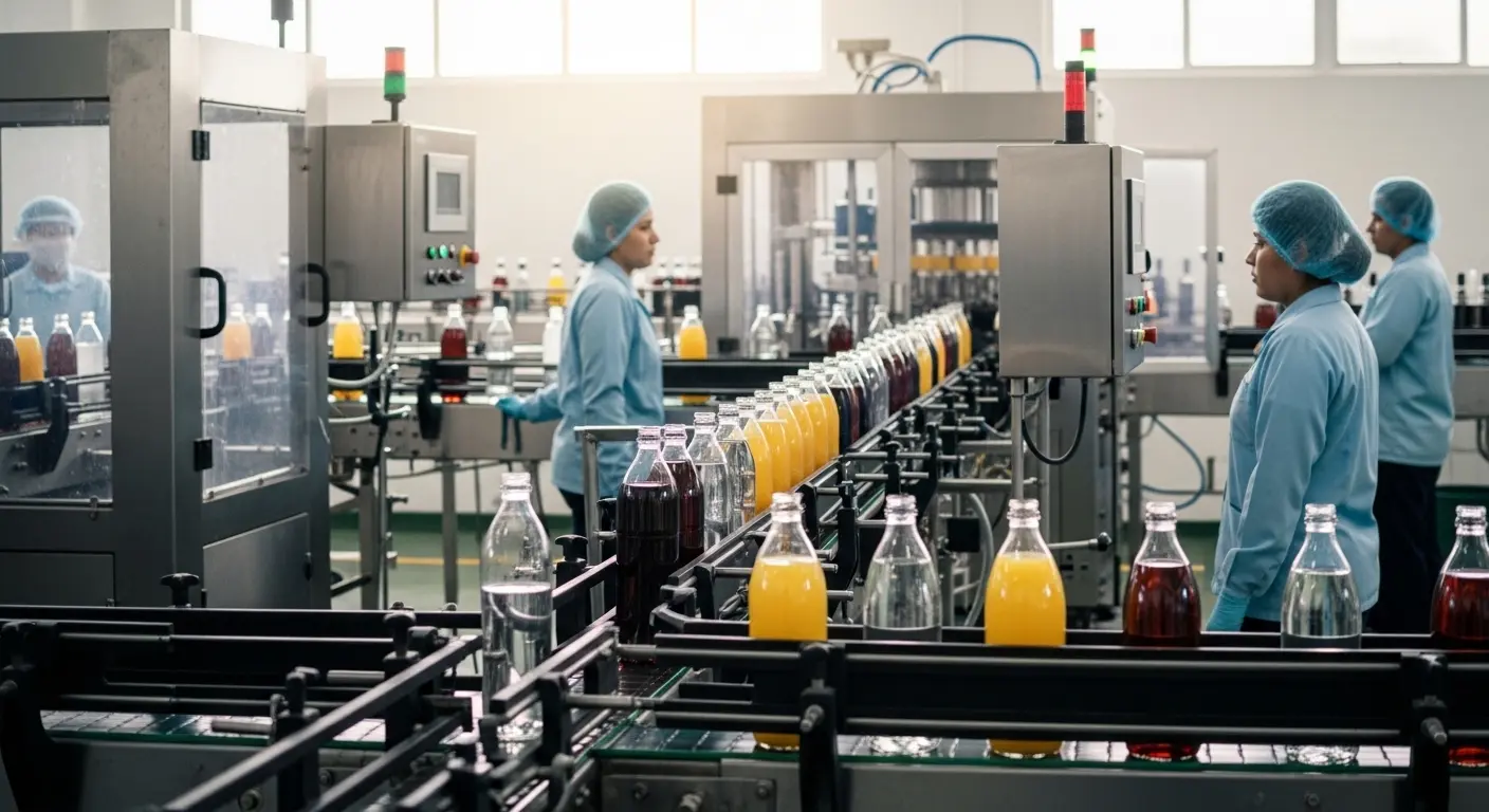 Planta de envasado de bebidas en Guatemala con servicio de maquila industrial
