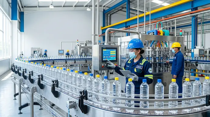 Planta moderna de envasado de bebidas en Guatemala con tecnología industrial para desarrollo de nuevos productos.